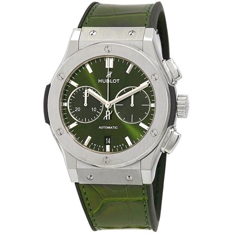 green hublot watch|hublot classic fusion green.